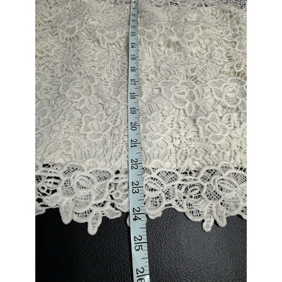 Nanette Lepore white lace sleeveless top Medium . NWT - Picture 13 of 14